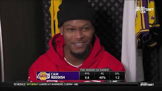 Cam Reddish PostGame Interview  Portland Trail Blazers vs Los Angeles Lakers [upl. by Lincoln811]