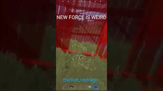 new force wipe is weird twitch rust gaming rustgame shorts [upl. by Rramo]