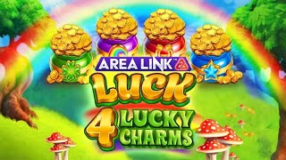 Area Link Luck 4 Lucky Charms slot by AreaVegas Games  Trailer [upl. by Anuaik]