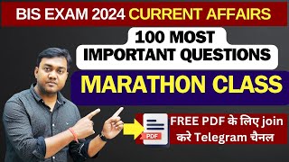 Current Affairs marathon  100 MCQs for Bis exam 2024  Nishant eAcademy [upl. by Phelan616]