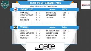 South Metropolitan CA  Mid Season One Day Final  Grand Final  Cockburn v Jandakot Park [upl. by Kay]