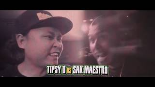 FlipTop  Tipsy D vs Sak Maestro [upl. by Araeic]