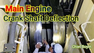 Main Engine Crank Shaft Deflection Guide  Chief BoyeT Seaman Vlog [upl. by Kapeed]