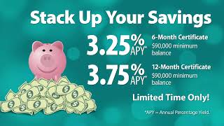 SDCCU Stack Up Your Savings Certificates  Up to 375 APY [upl. by Bower949]