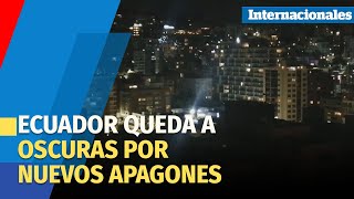 Ecuador queda parcialmente a oscuras por los nuevos apagones programados tras crisis energética [upl. by Mw975]