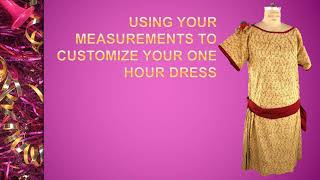 One Hour Dress Project Pt 2 Customize your One Hour Dress Diagram With Your Measurements [upl. by Urissa]