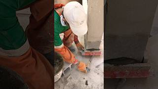 Professional technique for installing marble tiles next to the wall for a luxurious touch [upl. by Aroel]