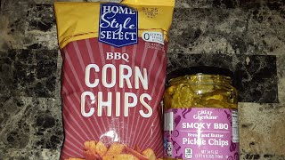 Taste Test With Sarah BBQ Corn Chips amp Smoky BBQ Bread and Butter Pickle Chips [upl. by Narot]