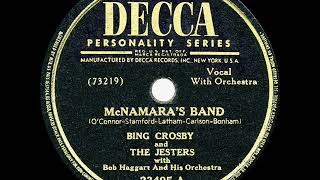 1946 HITS ARCHIVE McNamara’s Band  Bing Crosby amp The Jesters [upl. by Mehelhteb]