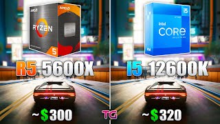 Core i5 12600K vs Ryzen 5 5600X  Test in 8 Games [upl. by Adnilec]