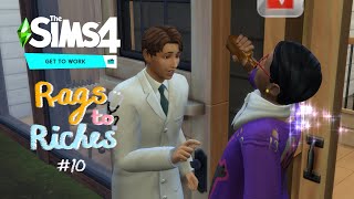 หมอคุกกี้และยาผีบอก 💀✨ the sims 4 rags to riches get to work ep10 [upl. by Giza329]