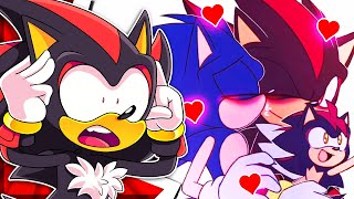 SONIC LOVES SHADOW Shadow Reacts To SONADOW Comic Dubs [upl. by Eixor]