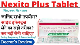 Nexito Plus Tablet Uses Dose amp Side Effects in Hindi  Nexito Plus Tablet [upl. by Keare]