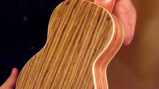 Uke Republic Ohana SK22Z solid sprucezebrawood back and sides [upl. by Adiehsar55]