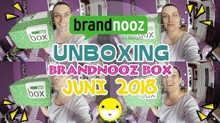 BRANDNOOZ GOODNOOZ BOX • UNBOXING • JUNI 2018 ▹ THECAMERONXOXO [upl. by Xel]