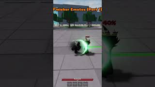 Finisher emotes part 1 roblox tsb thestongestbattlegrounds [upl. by Lehcear]