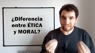 Diferencia entre ÉTICA y MORAL [upl. by Eveineg757]