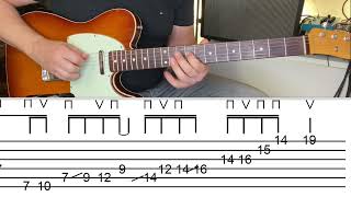 Joe Bonamassa  Eric Johnson cascading pentatonic lick with tabulature [upl. by Yllrebmik]