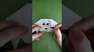 Kutyás mondóka cuki kutya papírból How to make cute dog Origami dog [upl. by Paddy]