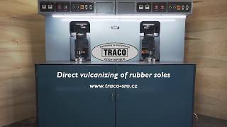 Direct vulcanizing of rubber soles [upl. by Oigroeg]