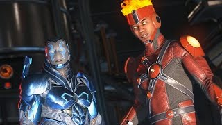 INJUSTICE 2  Chapter 6 Assault on Stryker Island – Blue Beetle Firestorm  Story Mode Walkthrough [upl. by Normac]