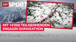 Der 53 Engadin Skimarathon Ein Klassiker über 42 km – Zeitreise amp Visualisiert [upl. by Euqinahc164]