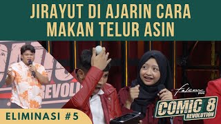 Part 5  Jirayut Di Ajarin Cara Makan Telur Asin  Live Eliminasi 5 comic8revolution [upl. by Enylrac768]