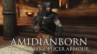 TES V  Skyrim Mods aMidianBorn Stormcloak Officer Armour [upl. by Madelina]