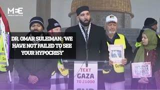 Dr Omar Suleiman ‘We have not failed to see your hypocrisy’ [upl. by Aliel]