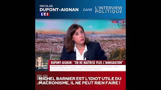 Michel Barnier est l’idiot utile du macronisme il ne peut rien faire  gouvernementbarnier [upl. by Towers]