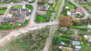 Swanton Road level crossing Dereham  10 Nov 2024 [upl. by Ingrim]