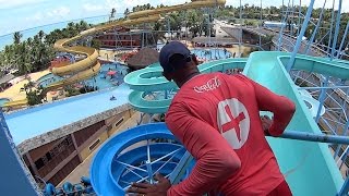 Verde Water Slide at Veneza Water Park [upl. by Simara326]