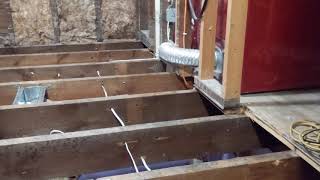 How to level floor joists in old home [upl. by Ellehcar]