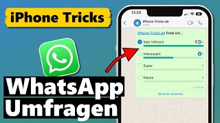 WhatsApp Umfragen erstellen amp nutzen NEUE Funktion [upl. by Godbeare]