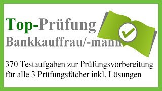 Top Prüfung Bankkauffrau  Bankkaufmann  5 Prüfungsfragen zur Abschlussprüfung [upl. by Fronia]