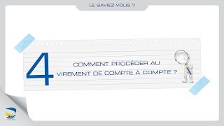 Comment effectuer un virement de compte à compte [upl. by Esoranna]