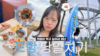 🌊 ⚓️포항항ꉂꉂᵔᗜᵔ 포항 당일치기 VLOGㅣ영일대 가정초밥 밀숲과자점 스페이스워크 태산만두 오후애 영일대 맛집 [upl. by Gatian]