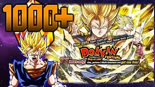 1000 DRAGON STONES SUPER VEGITO DOKKAN FESTIVAL SUMMONS Dragon Ball Z Dokkan Battle [upl. by Doner792]