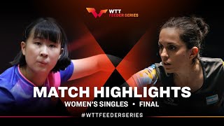 Xu Jiayi vs Ana Codina  WS Final  WTT Feeder Caracas 2024 [upl. by Llekcir661]