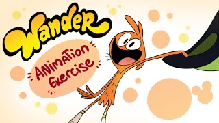 Wander dance WanderOverYonder Animation Exercise Vivziepop [upl. by Rosina]