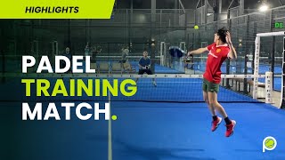 Padel Training Match Pt 1  Tournament Practice Highlights  The Padel Guy [upl. by Arymat]