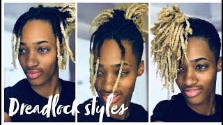 EASY Dreadlock Hairstyles [upl. by Wiggins]