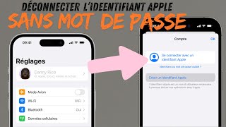 Déconnecter l’identifiant Apple sans connaître le mot de passe du compte iCloud mot de passe oublié [upl. by Enitsyrhc]