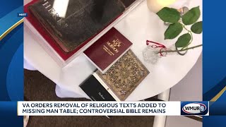 VA orders removal of religious books added to missing man table at medical center [upl. by Godred645]