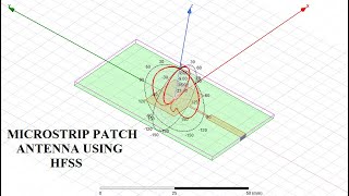 Microstrip Patch Antenna Design using HFSS [upl. by Malloch691]