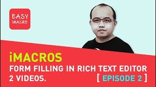 Form Filling In Rich Text EditoriMacros EP 22 [upl. by Jochbed756]