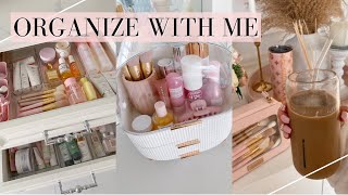 ORGANIZE WITH ME NEW MAKEUP ORGANIZER💕VLOG 14 [upl. by Mohandis809]