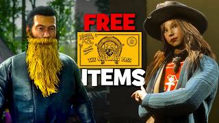 Showcasing ALL Free Outlaw Pass Items And How to Unlock Them in Red Dead Online [upl. by Giarc842]