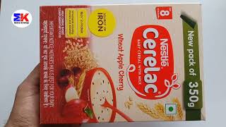 Wheat Apple Cherry Cerelac  Nestle Cerelac  8 month baby Ceralac Powder Uses Benefit [upl. by Rubio633]