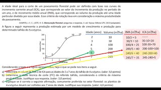 Engenharia Florestal ENADE 2017 QUESTÃO COMENTADA [upl. by Gisella]